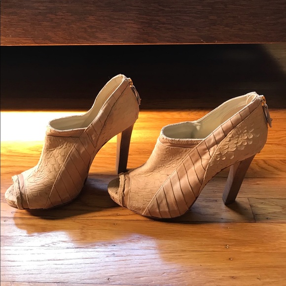 Be & D Platform Croc Skin Booties NWOB Sz10US40EUR - Picture 4 of 8